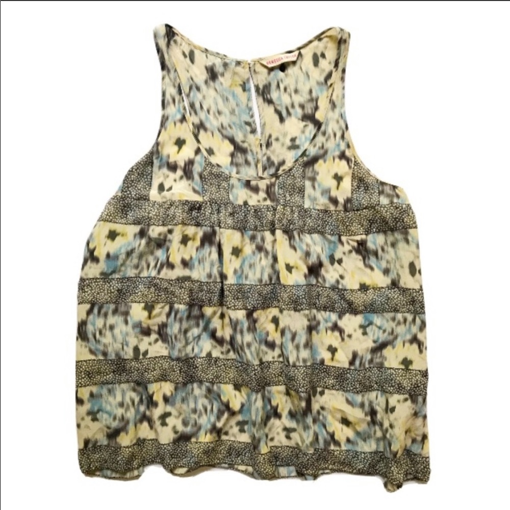 Rebecca Taylor Silk Cami Tank Top Flutter Size 10